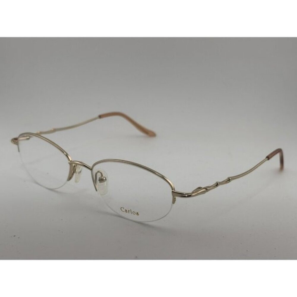CARLOS - GOLD B46 C133F 51-17-135 Oval Metal Glasses Frames